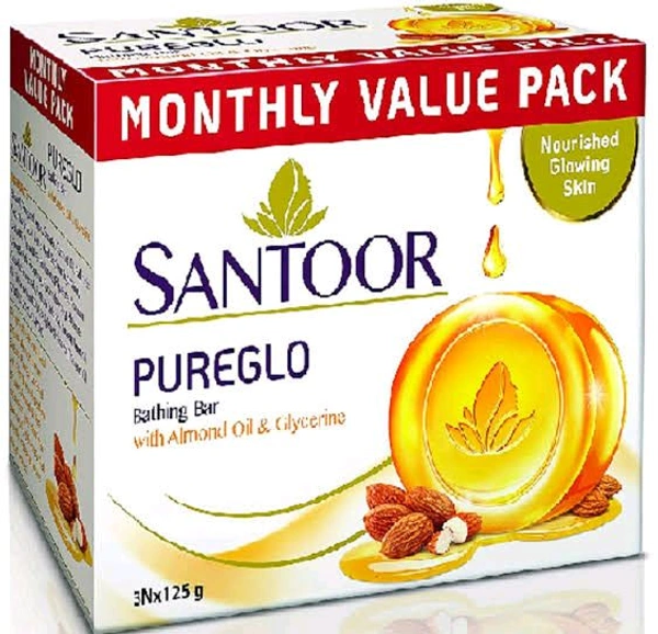 Santoor Pureglo 3 * 125 g