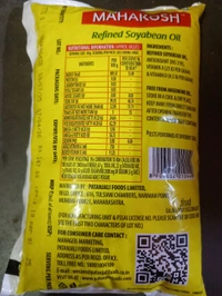 Mahakosh Refined Soyabean Oil  - 1 Pouch