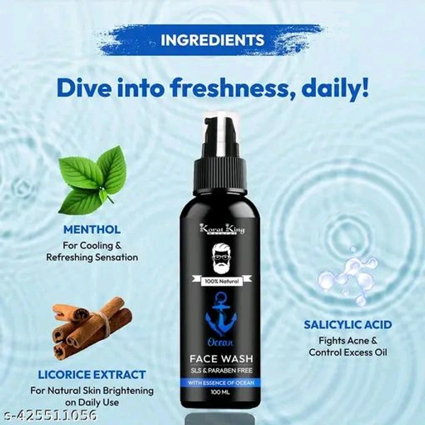 Peezons Ocean Face Wash  - 100ml