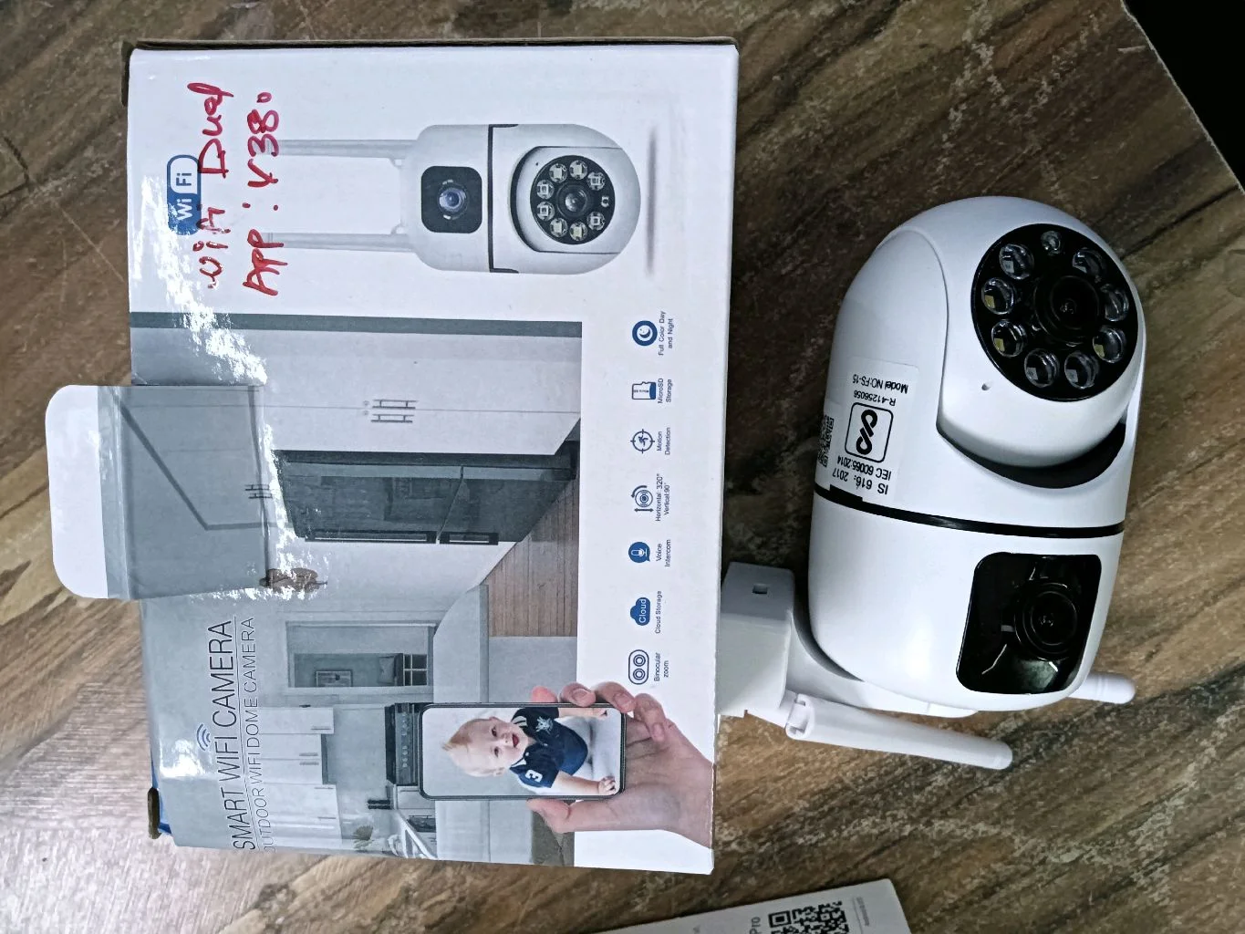 Double Wifi Indoor Camera..V380