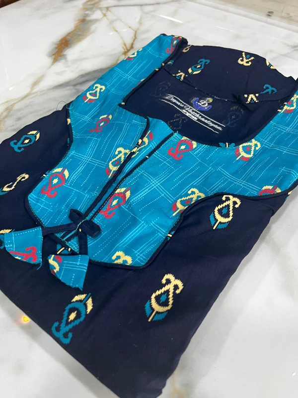 100% Pure Cotton Women�s Nighty (Blue)