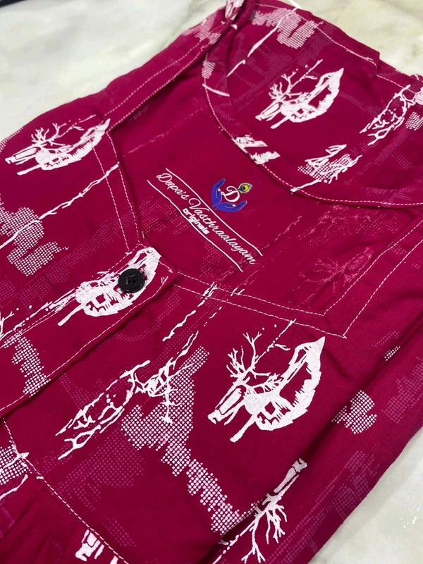 Deepa's Vasthraalayam 100% Cotton Nighty 