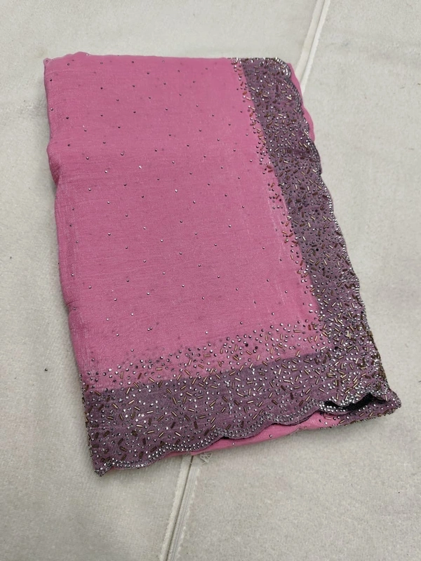 Deepa’s Vasthraalayam PremiQuality Fancy Stone Work  Space  Silk Saree