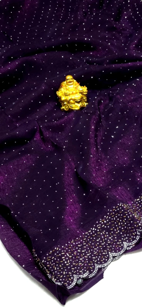 Deepa’s Vasthraalayam PremiQuality Fancy Stone Work  Space  Silk Saree