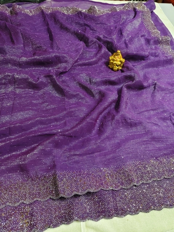 Deepa’s Vasthraalayam PremiQuality Fancy Stone Work  Space  Silk Saree