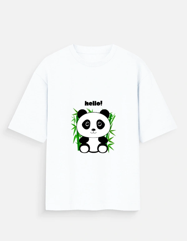 Deepa's Vasthraalayam Panda Oversized Tshirt (Premium)
