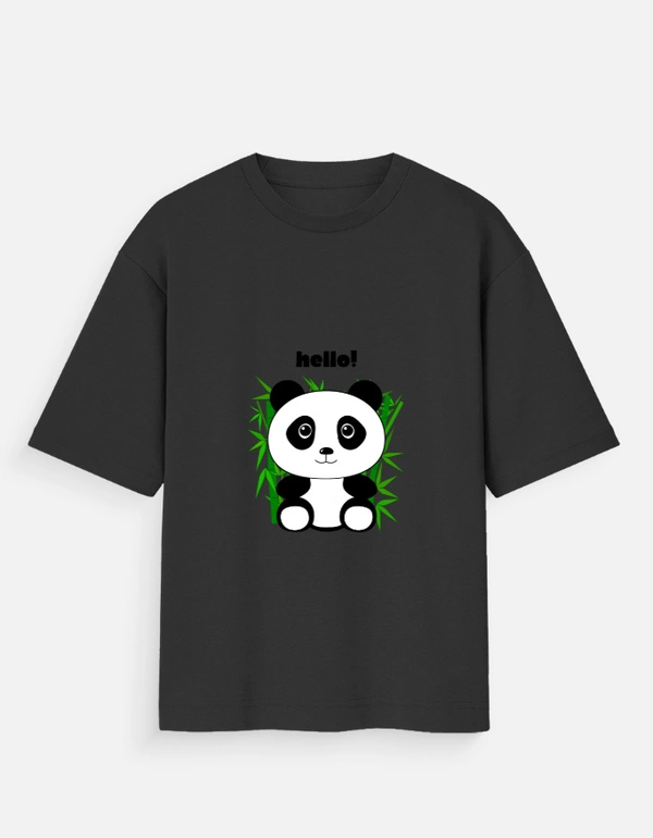 Deepa's Vasthraalayam Panda Oversized Tshirt (Premium)