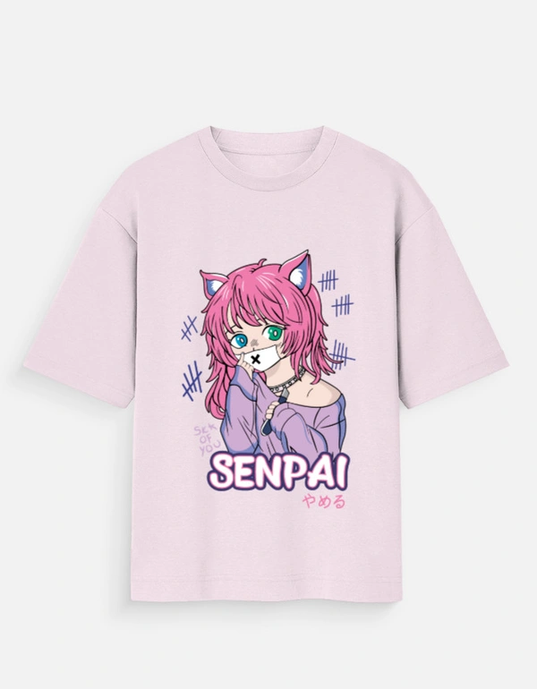 Deepa's Vasthraalayam Senpai Oversized Tshirt (Premium)
