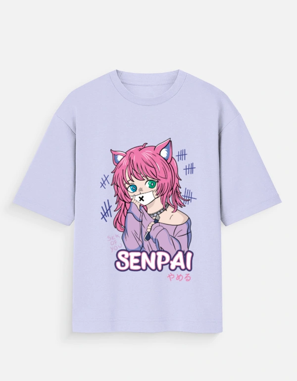 Deepa's Vasthraalayam Senpai Oversized Tshirt (Premium)