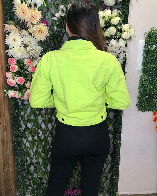 NEON DENIM JACKET
