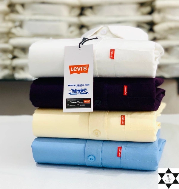 Levi’s Plain Shirts For Men - 4 Pc Combo Stylish & Comfortable - XL-42