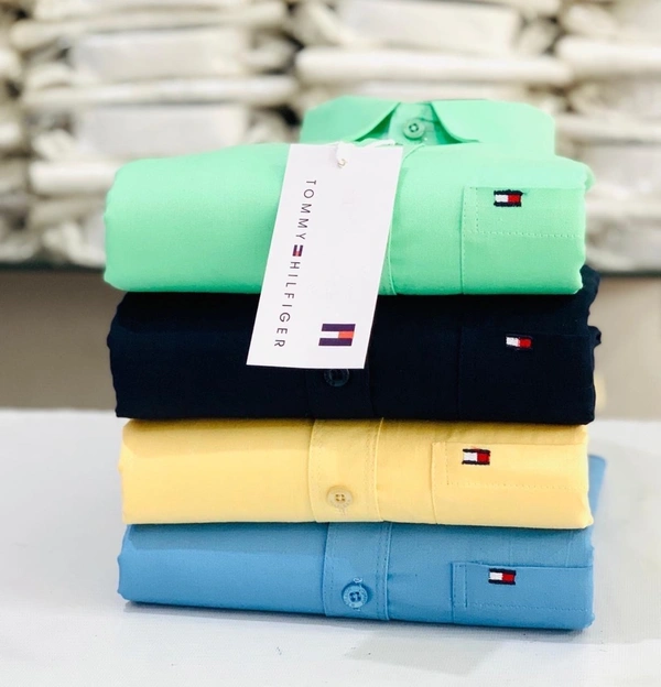 Tommy hilfiger Tommy plain Shirts For Men - 4 Pc Combo Stylish & Comfortable - S-36