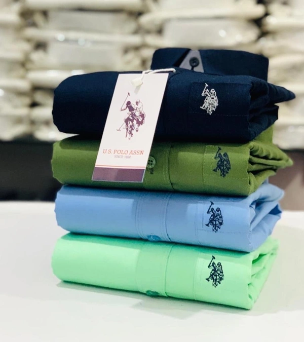 Us Polo plain Shirts For Men - 4 Pc Combo Stylish & Comfortable - M-38