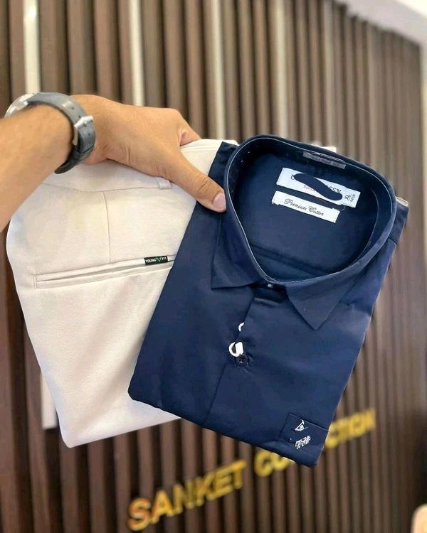 Cotton Shirt And Pent Combo - 36, L-40