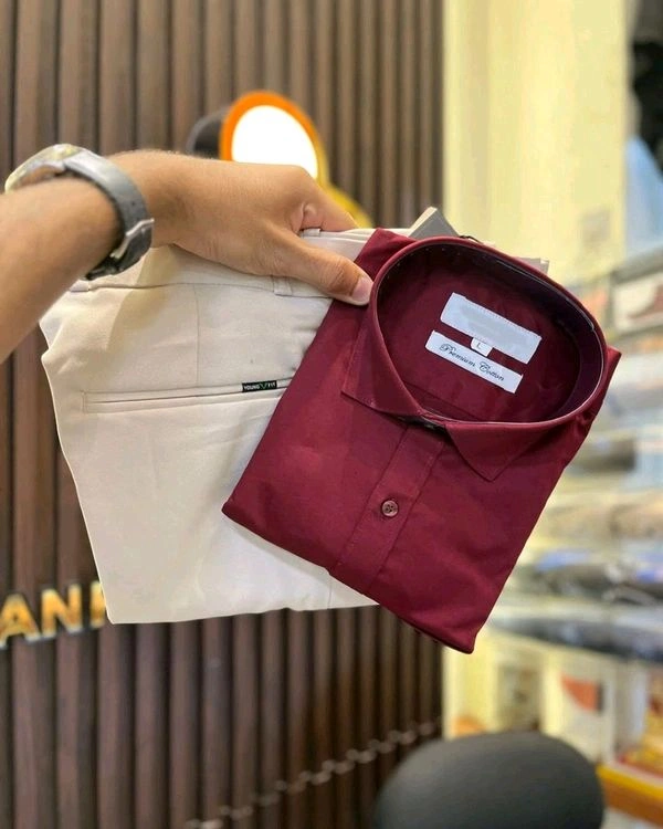 Cotton Shirt And Pent Combo - 36, M-38