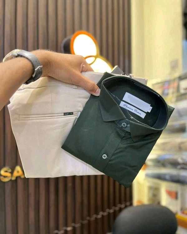 Cotton Shirt And Pent Combo - M-38, 30