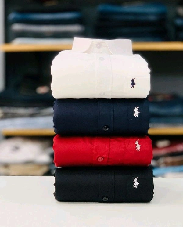 RL Polo Plain Shirts Combo Of 4pcs - L-40