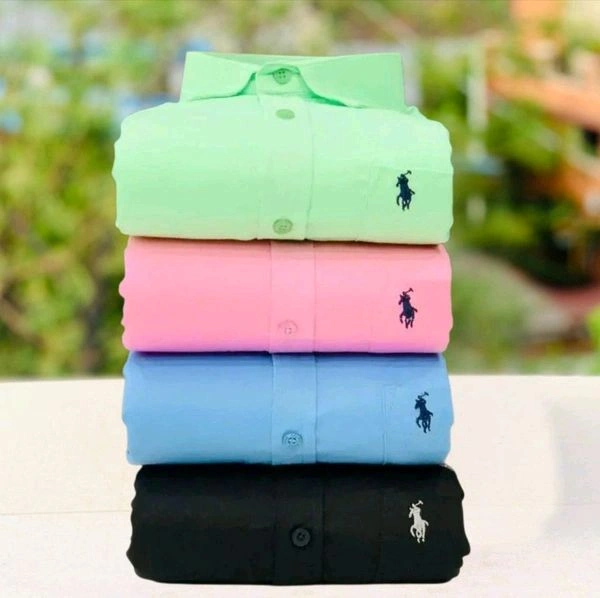 RL Polo Plain Shirts Combo Of 4pcs - M-38