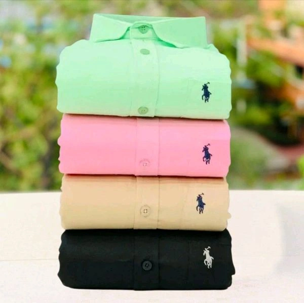RL Polo Plain Shirts Combo Of 4pcs - M-38