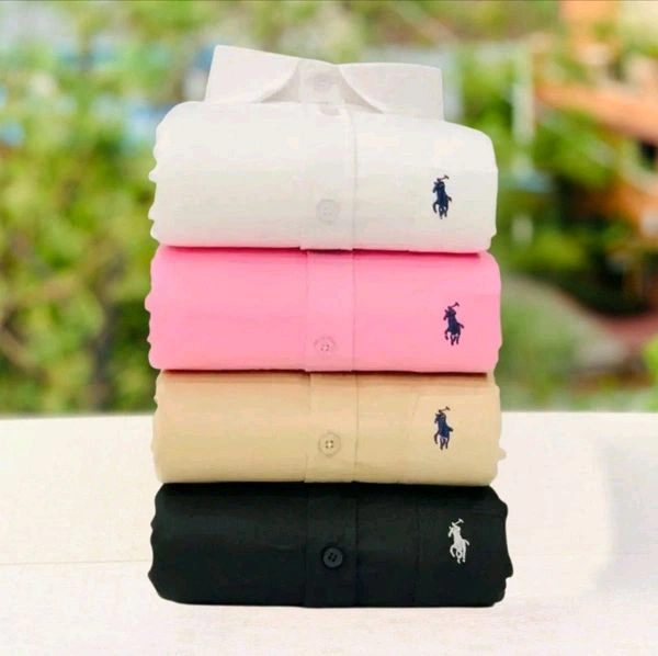 RL Polo Plain Shirts Combo Of 4pcs - XL-42
