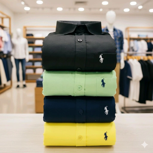 Plain Shirts Combo Of 4pcs - XL-42