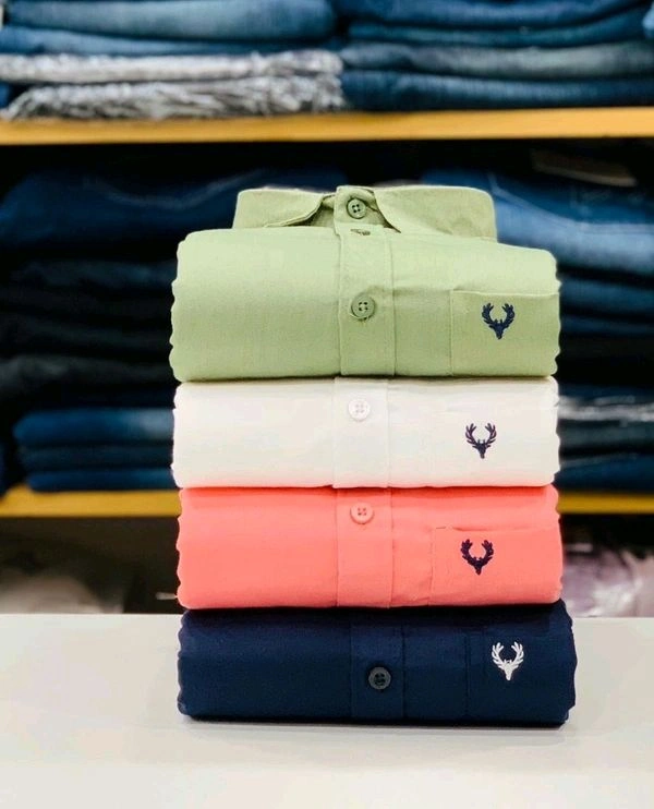 Allen Solly Plain Shirts Combo Of 4pcs - L-40