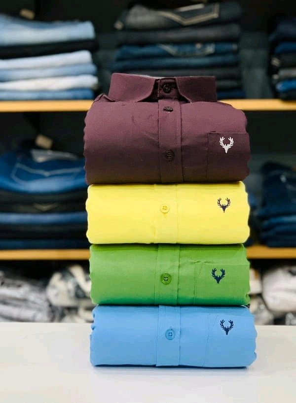 Allen Solly Plain Shirts Combo Of 4pcs - L-40