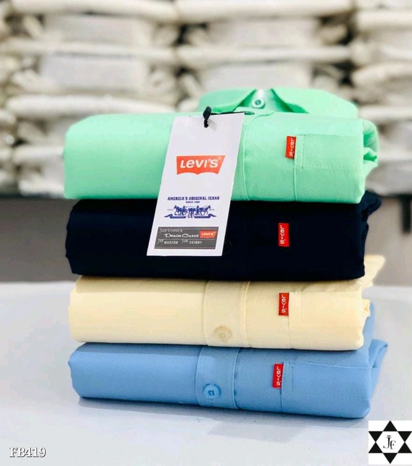 Levi’s Plain Shirts Combo Of 4pcs - S-36