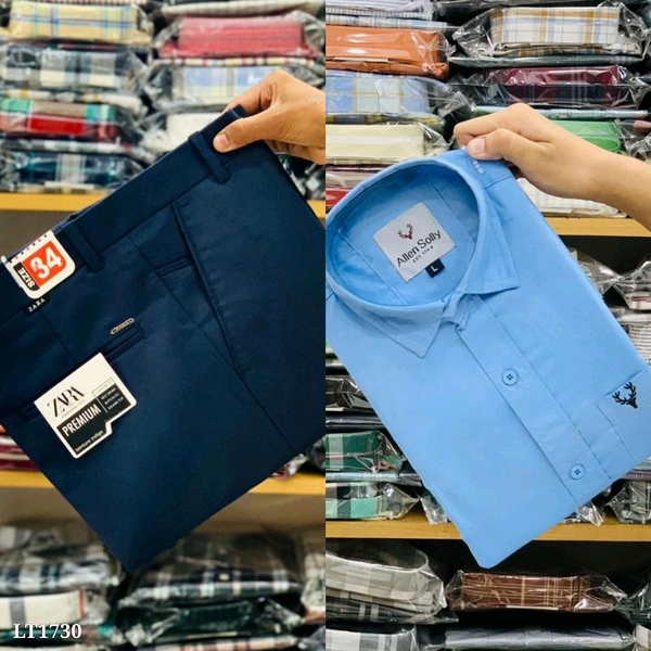 Cotton Shirt And Pent Combo - M-30, XL-42