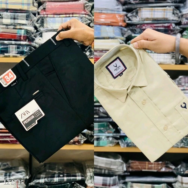 Cotton Shirt And Pent Combo - M-30, XL-42