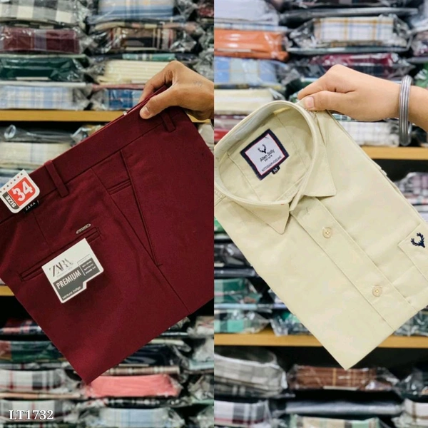 Cotton Shirt And Pent Combo - 32, XL-42