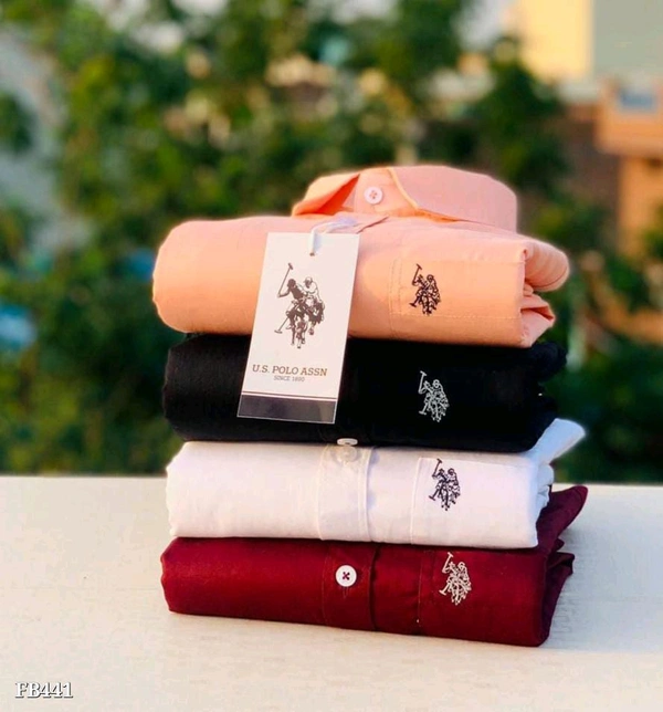 US Formal plain Shirts Combo Of 4pcs - S-36