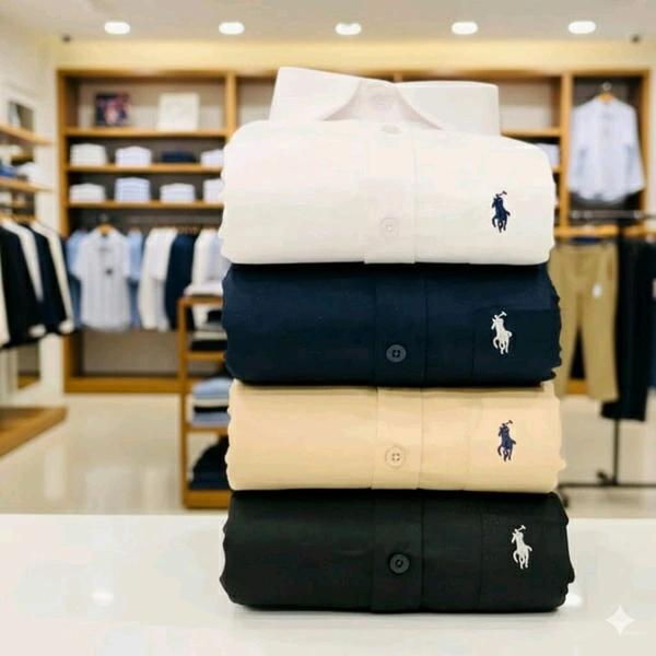 RL Formal plain Shirts Combo Of 4pcs - XXL-44