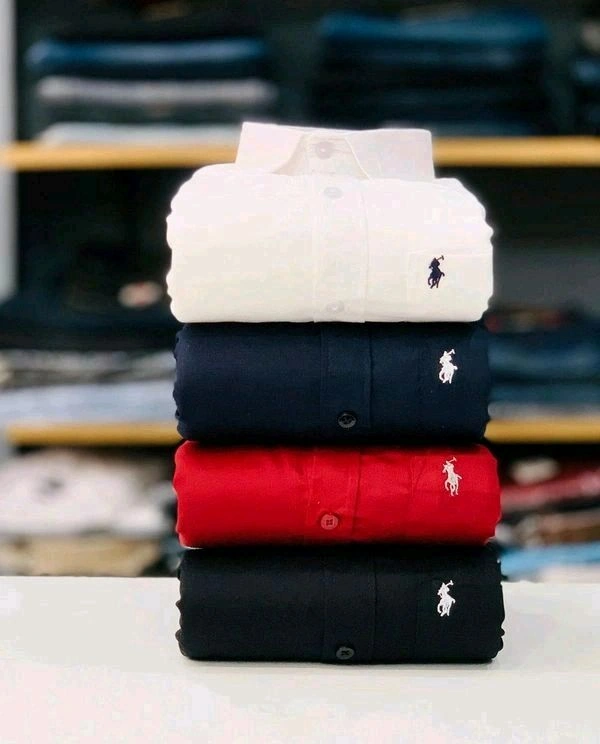 RL Cotton plain Shirts Combo Of 4pcs - S-36