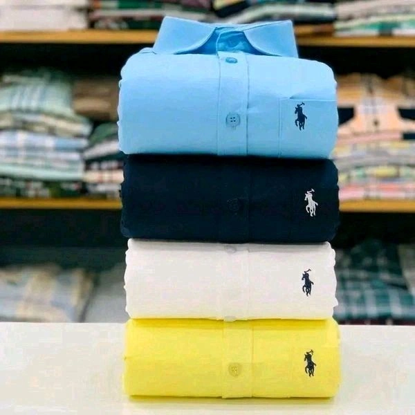 RL Plain Shirts Combo Of 4Pcs - S-36