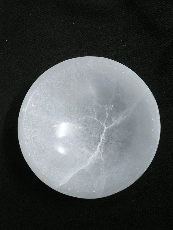 Selenite Crystal Bowl 4 Inch  - White, 4 Inch