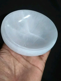 Selenite Crystal Bowl 4 Inch  - White, 4 Inch