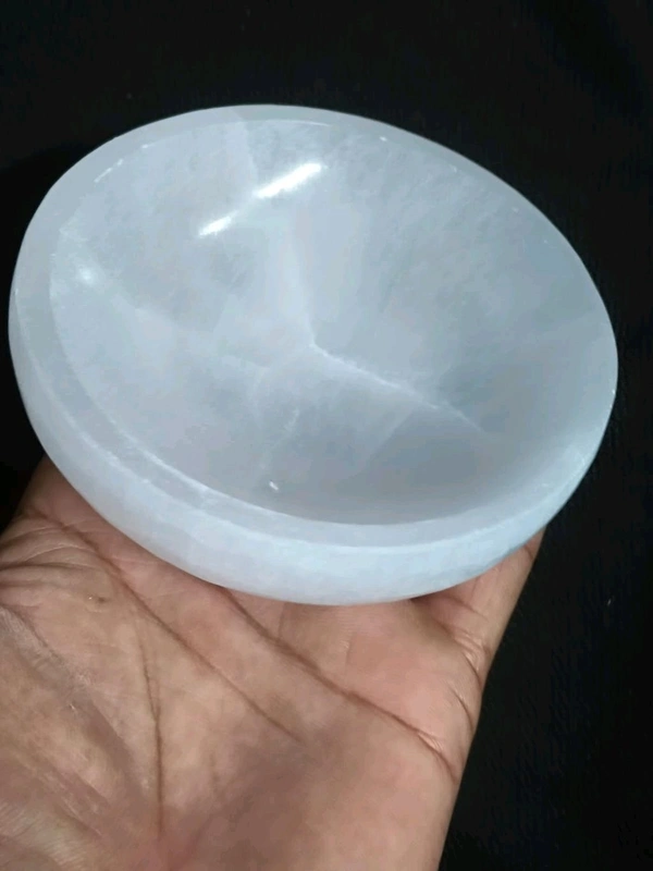 Selenite Crystal Bowl 4 Inch  - White, 4 Inch