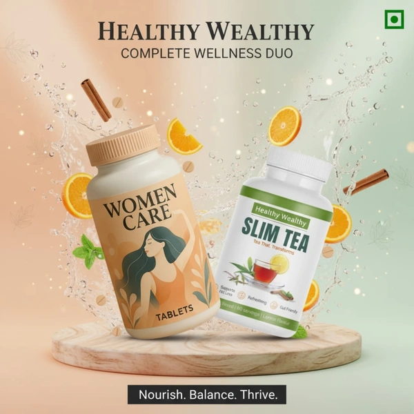 PCOD & weight managment Beginners Kit (Women Care Tablet & Slim Tea)