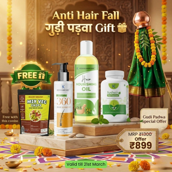 Gudi Padwa Anti Hair Fall Combo (Complete Hair Care Kit)