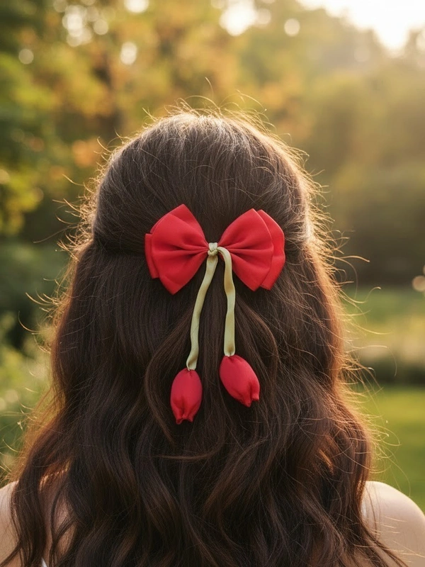 Red tulip clip
