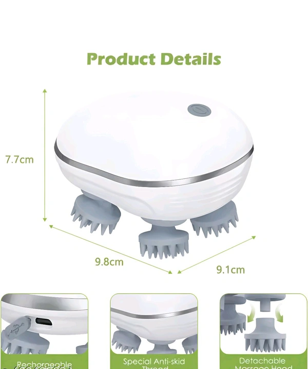 Scalp Massager, Electric Massager (MultiColour), Head Massager, Hair Massager For Hair Growth