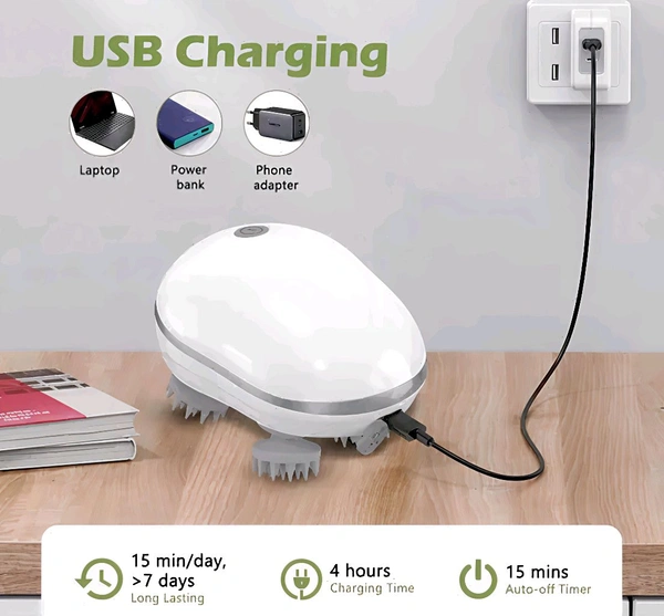 Scalp Massager, Electric Massager (MultiColour), Head Massager, Hair Massager For Hair Growth