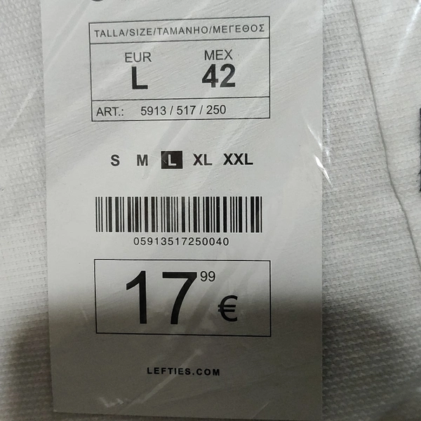 Lefties By Zara LFTMAN White Shirt  - White, 42