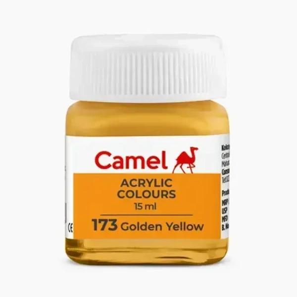 Camel Fabric Colour ( 173 Golden Yellow ) 15 ml 10 pieces