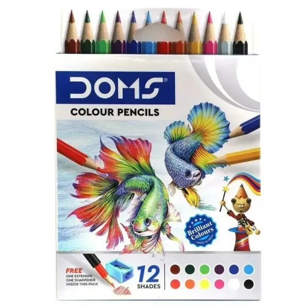 DOMS Colour Pencil 12 sets Small ( No Sales below Minimum 10 Box's )