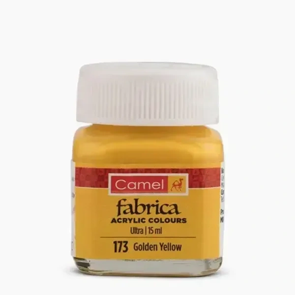 Camel Fabric Colour ( 173 Golden Yellow ) 15 ml 10 pieces