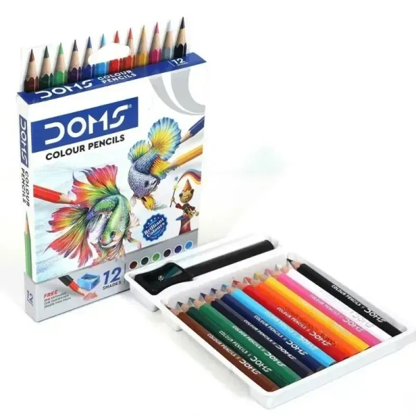 DOMS Colour Pencil 12 sets Small ( No Sales below Minimum 10 Box's )