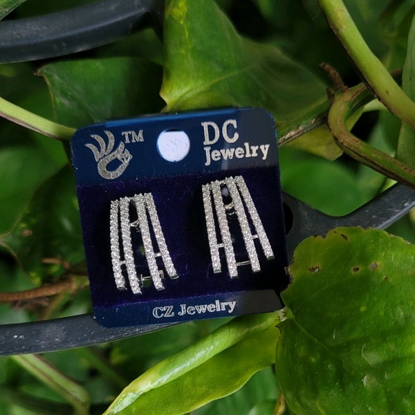 Premium Quality Silver Polish Ear Studs - PDC011