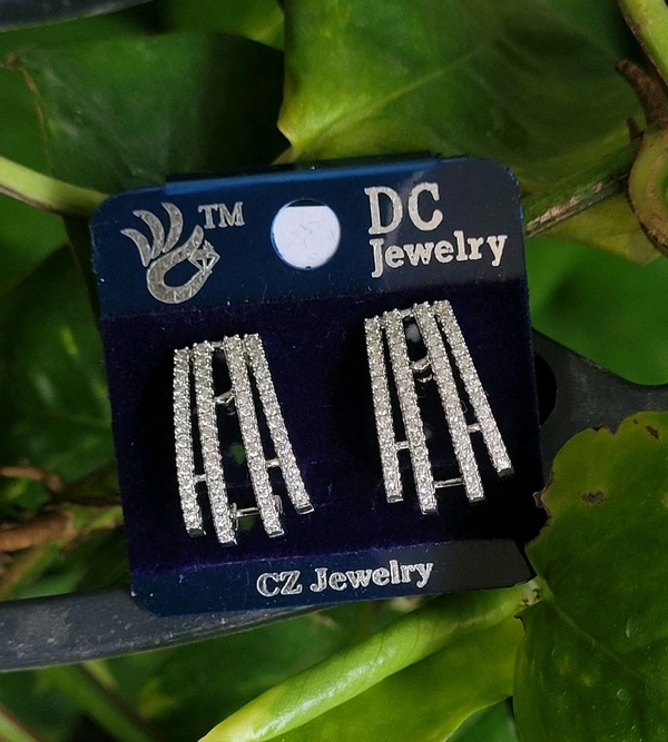 Premium Quality Silver Polish Ear Studs - PDC011